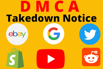 takedown harassing defaming report from youtube,tiktok,instagram,reddit, by dmca