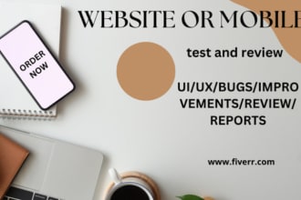 test and review your website or mobile app