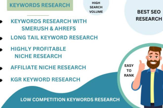 do excellent SEO keyword research and profitable micro niche