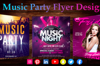 do modern restaurant food menu, food flyer or party flyers