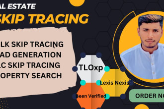 do real estate bulk best skip tracing by tloxp, lexis nexis and been verified
