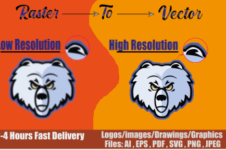 do perfectly vector tracing, vectorize image, convert logo to vector