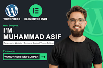 develop your wordpress website using elementor pro