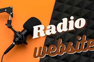 build professional website for you podcast and radio station