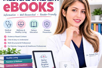 write medical, health and fitness ebook for you