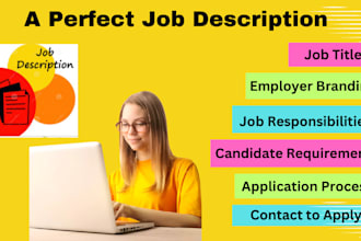 write a job ad and job description to attracts top talent