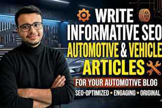 write informative SEO automotive and vehicle articles for your blog