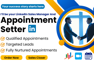 be your linkedin marketing manager and appointment setter