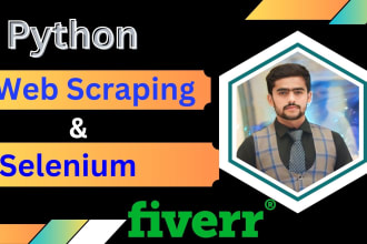 do web scraping or selenium from any website using python