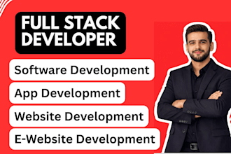 be full stack web developer for saas, app, frontend, custom website development