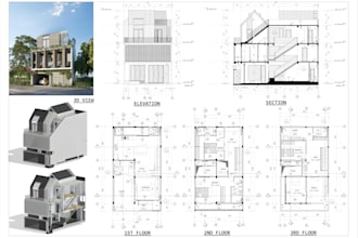 create architectural drawings, 3d models and renderings