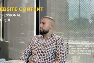 write SEO website content and landing page copy in 24h