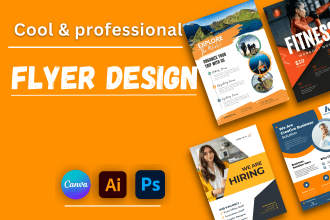 design cool and professional canva flyer template for your business
