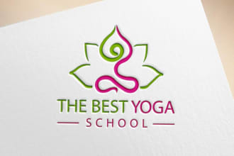 make beauty yoga spa wellness skincare and meditation types of logo