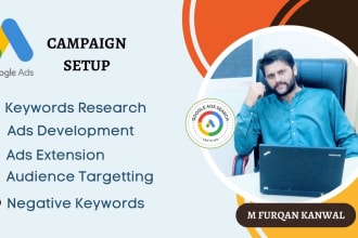 setup and manage your google adwords, PPC campaigns