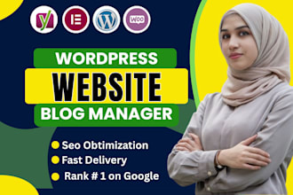 do website and blog management with SEO