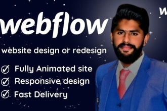 design webflow website or redesign webflow website figma to webflow