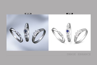 do high end jewelry retouching , coloring,  shadow removing