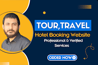 create your tour travel, vacation rental ,hotel booking company website