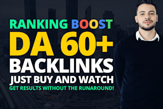 build da 60 plus high domain authority dofollow backlinks for fast rank