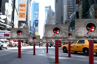 advertise your message or logo at the New York Times Square in video