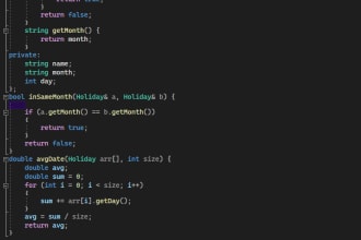 do any cpp, java, or python programming assignments or projects
