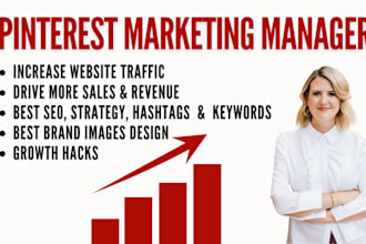 manage pinterest marketing of your brand and will create pins