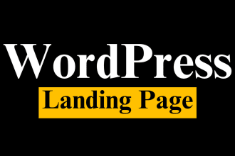 create one page wordpress website using elementor pro