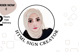 create professional HTML email or outlook signs for business