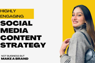 create social media content strategy for you