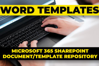 design branded ms word template to use in your companys sharepoint