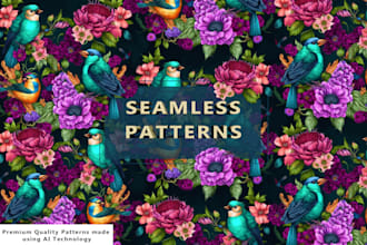create seamless patterns with ai art and manual edit