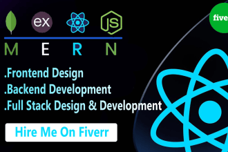 do a responsive react or mern stack landing page and website