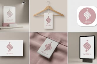 design a modern and luxury arabic calligraphy logo