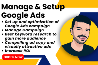 set up, manage and optimize your ecommerce google ads campaign