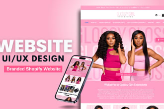 create beauty hair extension website hair extension shopify website in 24 hours