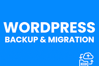backup and migrate your wordpress website to a new hosting
