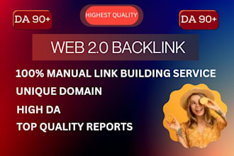 create web 2 0 backlinks from 200 unique domain da80