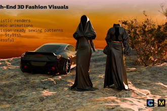 create 3d clothes, render, patterns in clo 3d