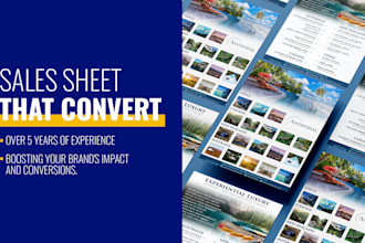 design a high converting sales sheet and product sheet