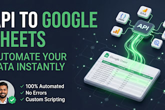 build a custom API integration to automate google sheets