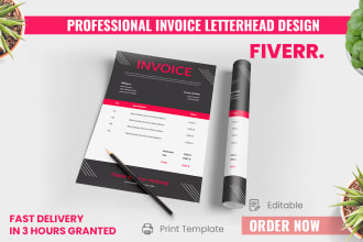 design invoice editable letterhead worksheet