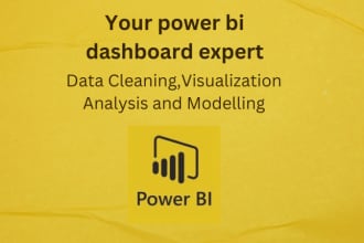 create iterative power bi dashboard and  visualization