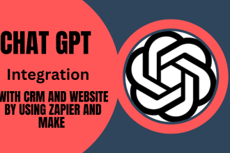 integrate chat gpt openai with CRM and website uaing zapier