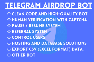 develop a custom telegram airdrop bot