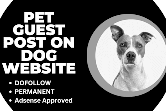 guest post pet articles or provide link insertion on my dog blog