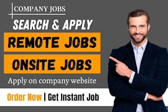 search and apply for jobs or find remote jobs on your behalf