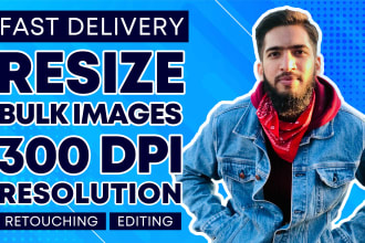 crop, resize bulk images, and change to 300 dpi resolution