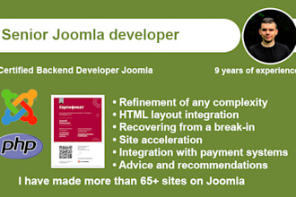 senior joomla developer, php, backend