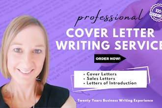write your sales or company introduction letter